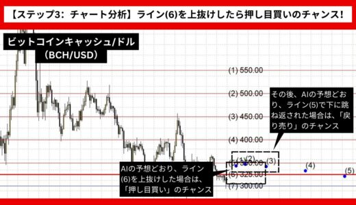 【AI予想とチャート分析】ビットコインキャッシュ/ドル（BCH/USD）は359まで上昇？《2024年09月最新》